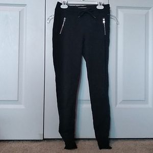 Hollister womens black sweatpant leggings